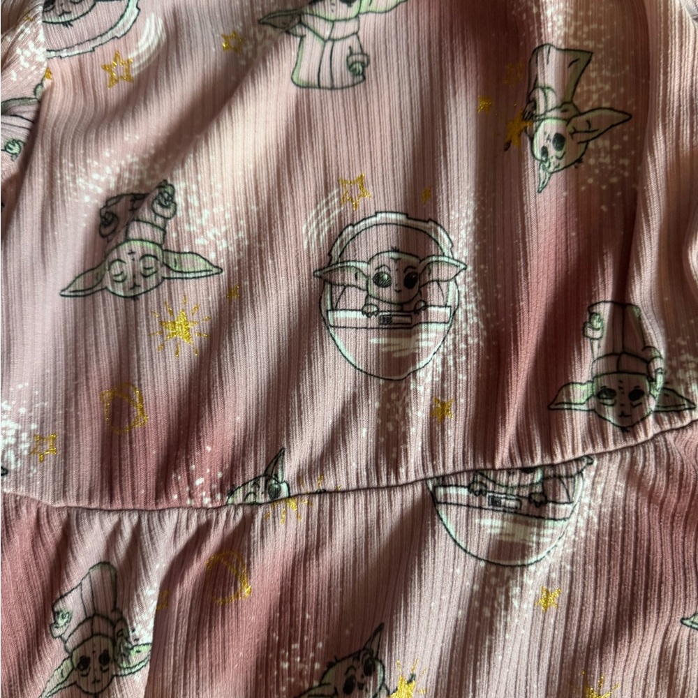 Star Wars Pink Ruffled One Shoulder Sundress - Picture 2 of 3